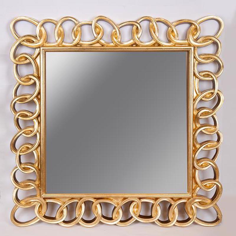 ESTHETI home Καθρέπτης Τοίχου Resin Χρυσός 95x95cm 751-